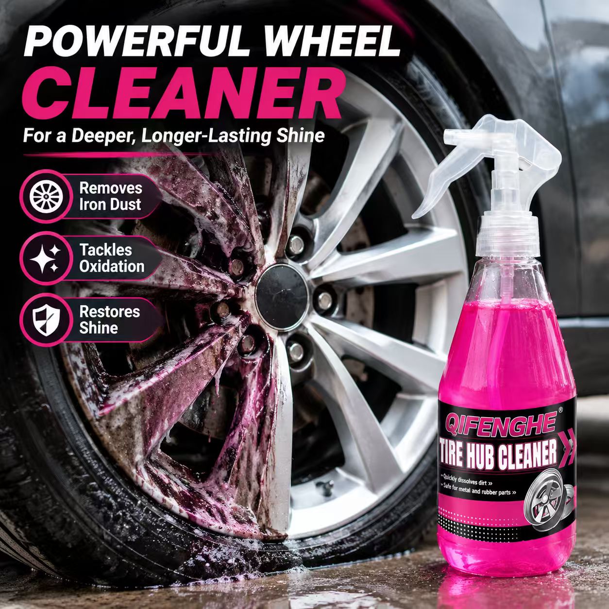 Potente Spray Limpiador de Rue - Wheel Cleaner Alloy reseña y precio