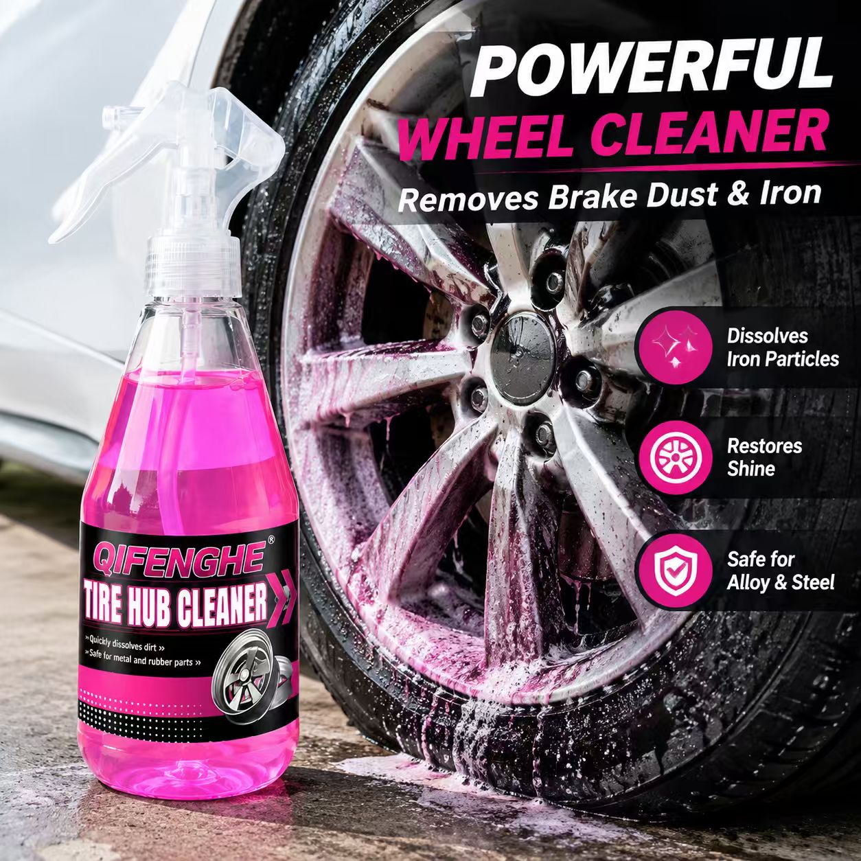 Potente Spray Limpiador de Rue - Wheel Cleaner Alloy reseña y precio