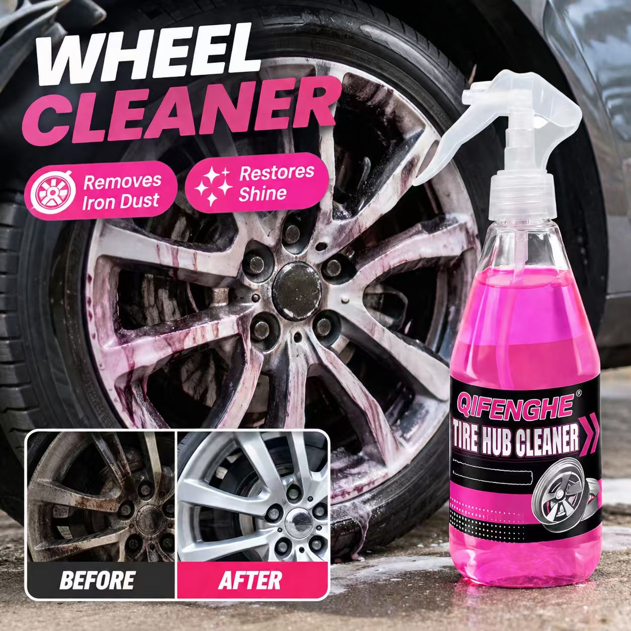 Potente Spray Limpiador de Rue - Wheel Cleaner Alloy reseña y precio